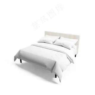 卧室床上用品被单床单枕头展示样机模板
