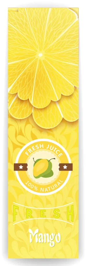 新鲜果汁圆形新鲜果汁标签AI矢量图