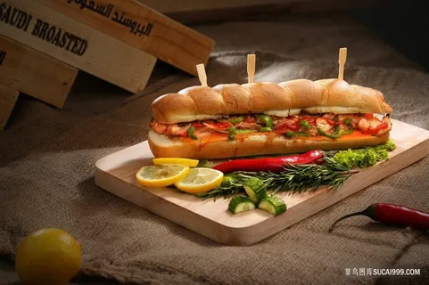 美味新鲜热狗美食图片