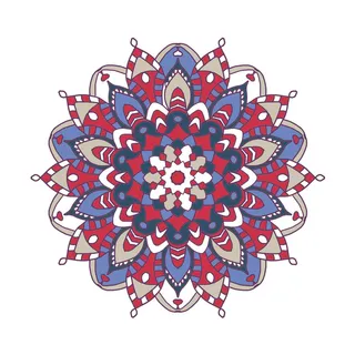 中国风古典民族风手绘曼陀罗花纹圆形插画AI矢量装饰图案PSD素材 中国风古典民族风手绘曼陀罗花纹圆形插画AI矢量装饰图案PSD素材