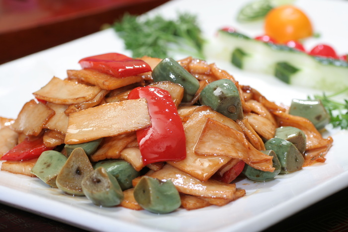 醋蒜红煨杏鲍菇 (2)