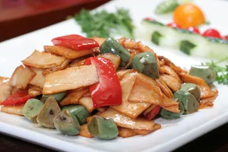 醋蒜红煨杏鲍菇 (2)