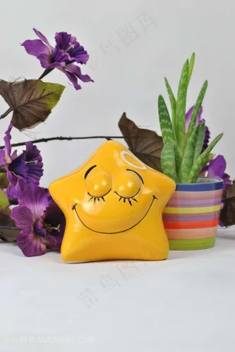 可爱的小星星装饰物品存钱罐