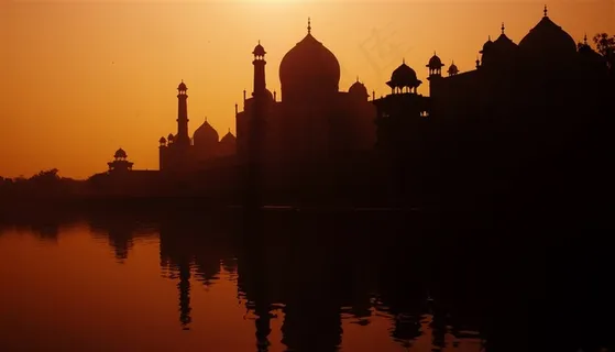 印度泰姬陵建筑景色图片