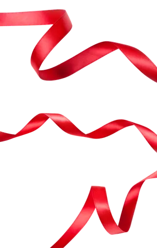 红色飘带免扣素材