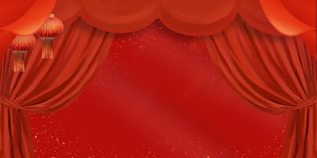 2022虎年新年春节卡通模板喜庆节日背景