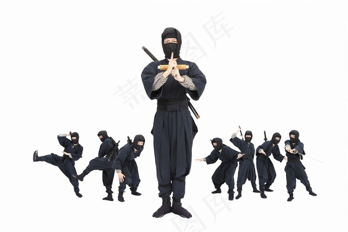 帅气的忍者摄影素材