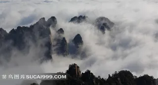 安徽黄山云海风景素材