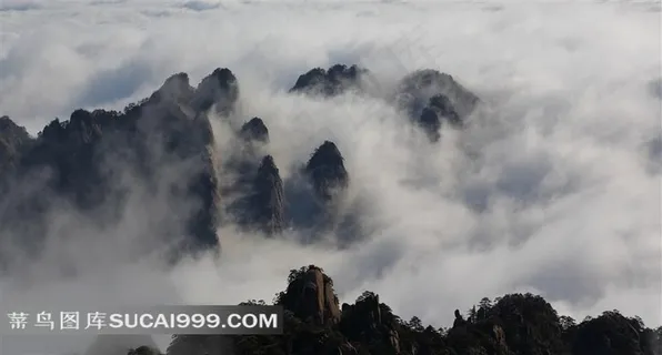 安徽黄山云海风景素材 安徽黄山云海风景素材