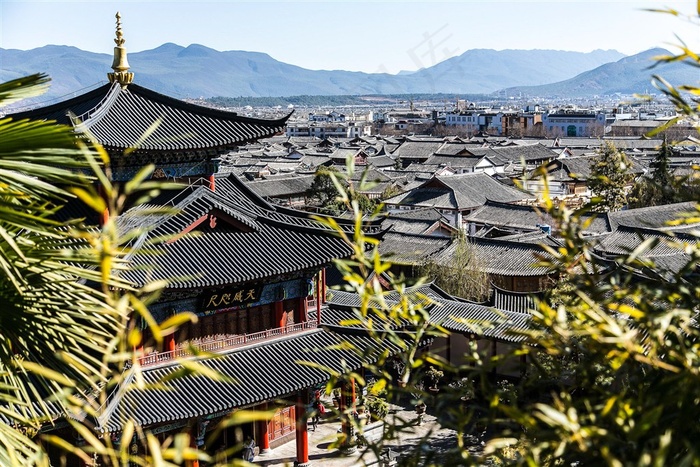云南丽江古城风景高清图片