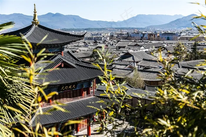 云南丽江古城风景高清图片