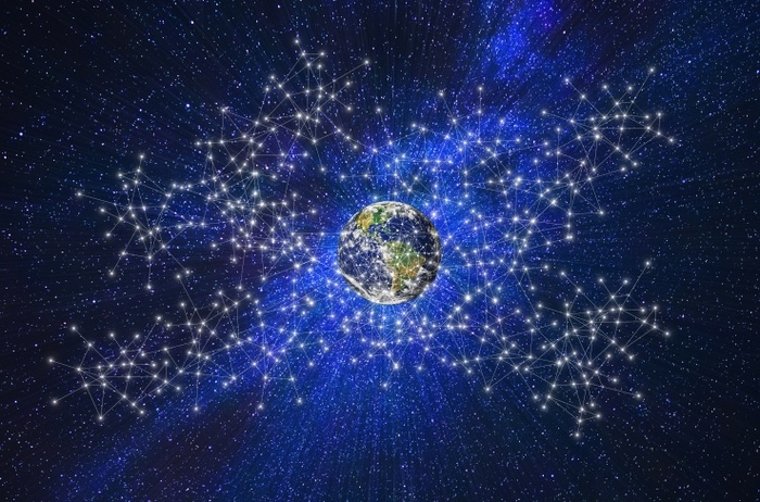 元宇宙世界天空风景背景墙