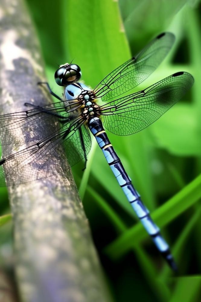 草丛的蜻蜓绿意摄影图背景