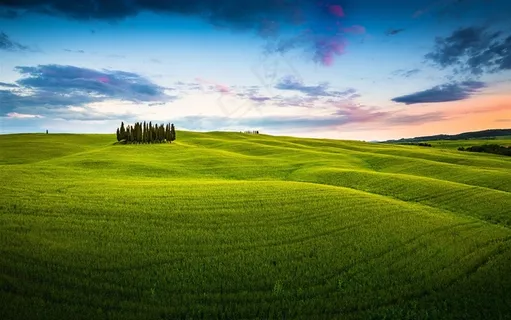草原上的晚霞风景 草原上的晚霞风景