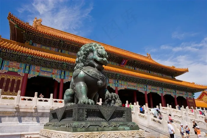 石墩雕刻图案和样式风景建筑摄影图片