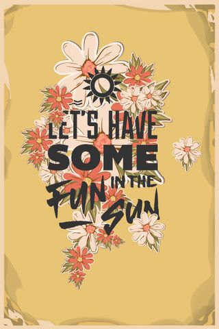 夏天海报|矢量|插画|扁平|风格