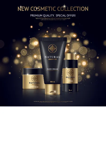 设计广告化妆品素材eps,ai矢量模版下载