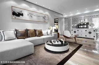 会客厅装修效果图海报