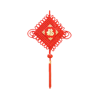 红色平安结中国结免扣素材