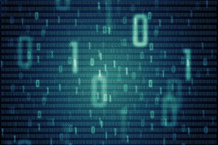 蓝绿色信息数码高科技创意背景