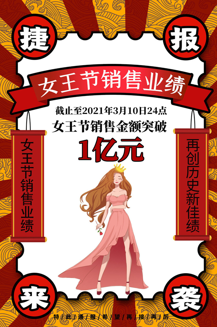 2022企业公司销售业绩年终大捷军令喜报PSD设计素材模板psd模版下载