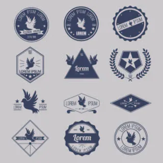 免抠标签矢量素材