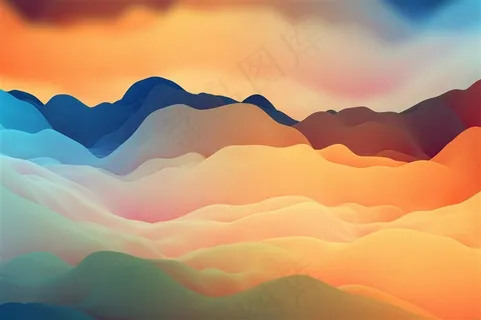 波浪梦幻唯美质感彩色云层山脉纹理jpg图片设计 波浪梦幻唯美质感彩色云层山脉纹理jpg图片设计
