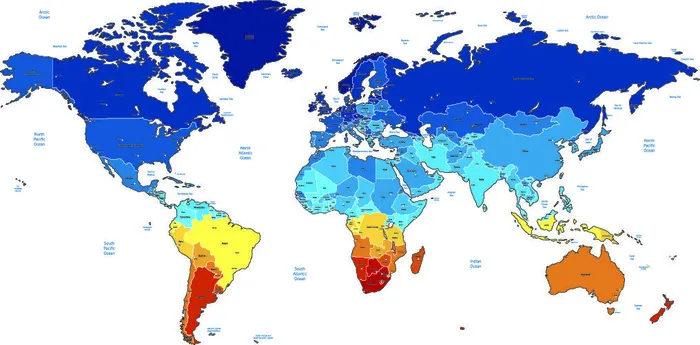 新版世界地图矢量世界地图电子版CDR高清印刷AI素材模板eps,ai矢量模版下载