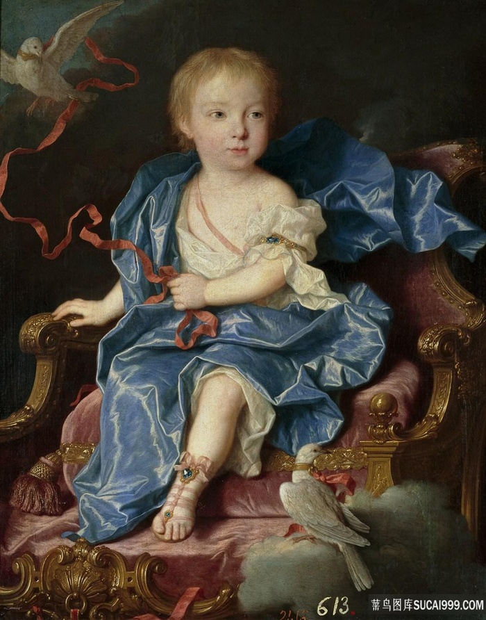 西班牙公主肖像油画