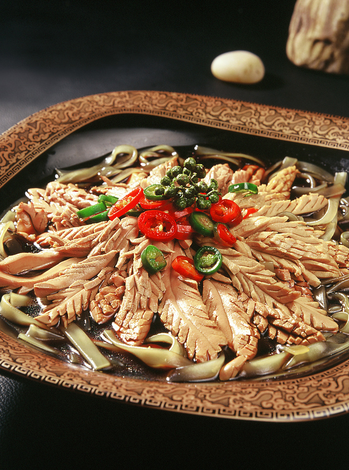 砂锅石锅美食煲类特色菜怀锅粉腰花