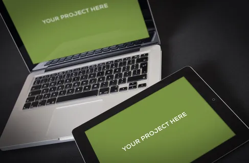 电脑和手机样机 展示样机 (1)