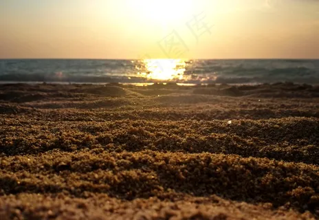海边沙滩日出图片 海边沙滩日出图片