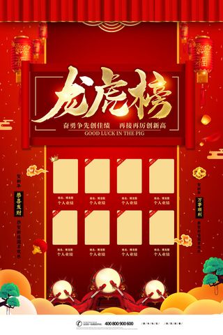 2022企业公司销售业绩年终大捷军令喜报PSD设计素材模板