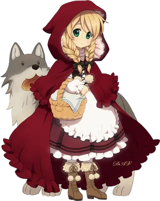 小红帽女孩素材卡通