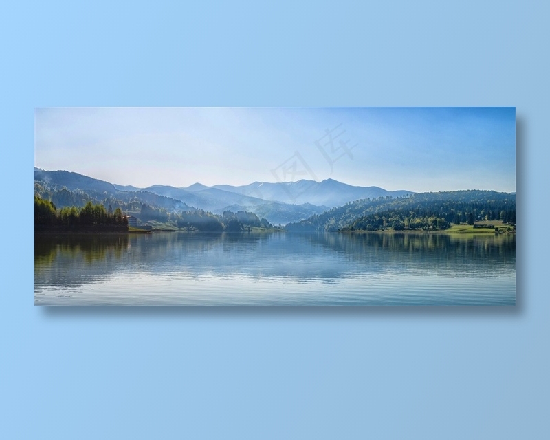 湖面倒影景色