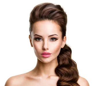 性感美容美发的美女图