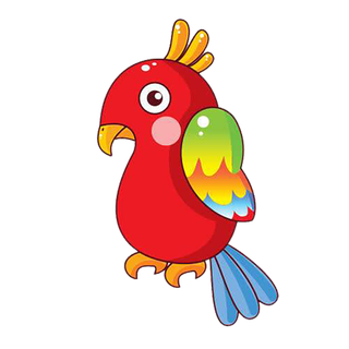 鹦鹉卡通简笔画