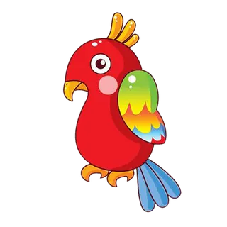 鹦鹉卡通简笔画
