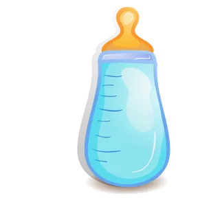 奶瓶蓝色卡通