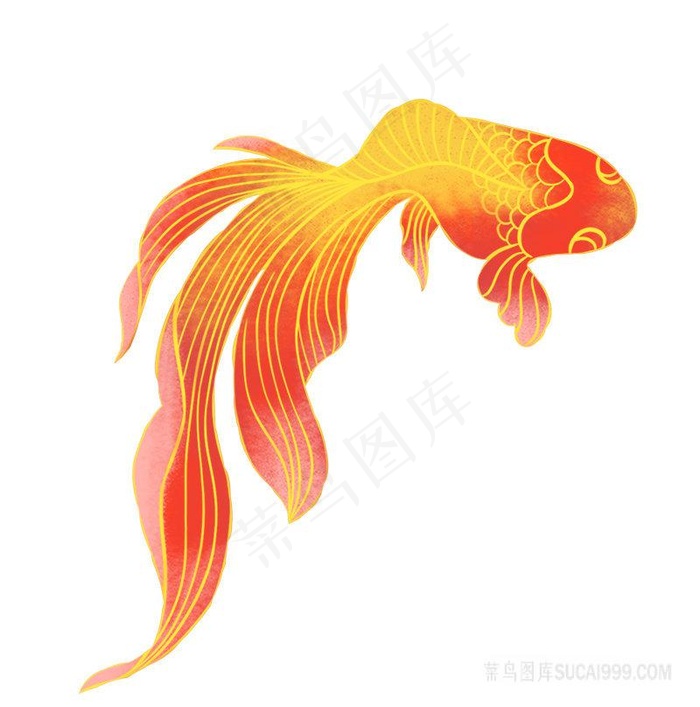 锦鲤png卡通图片