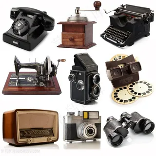 九十年代老式家居用品高清图片