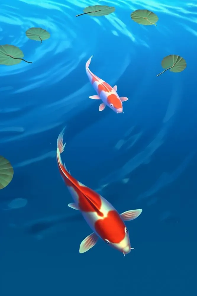 简约蓝色荷叶节气背景(896x1344)