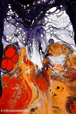 抽象水彩艺术油画挂画