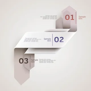 免抠彩色数字标签