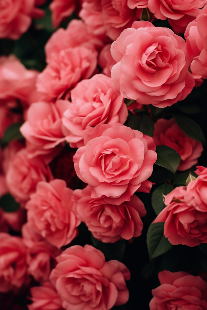 粉红茶花摄影图