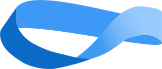 蓝色弧线环卡通