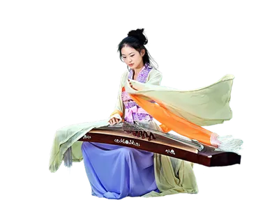 32 (1)免抠元素 免抠摄影 美女 人物 服装 古风 演奏