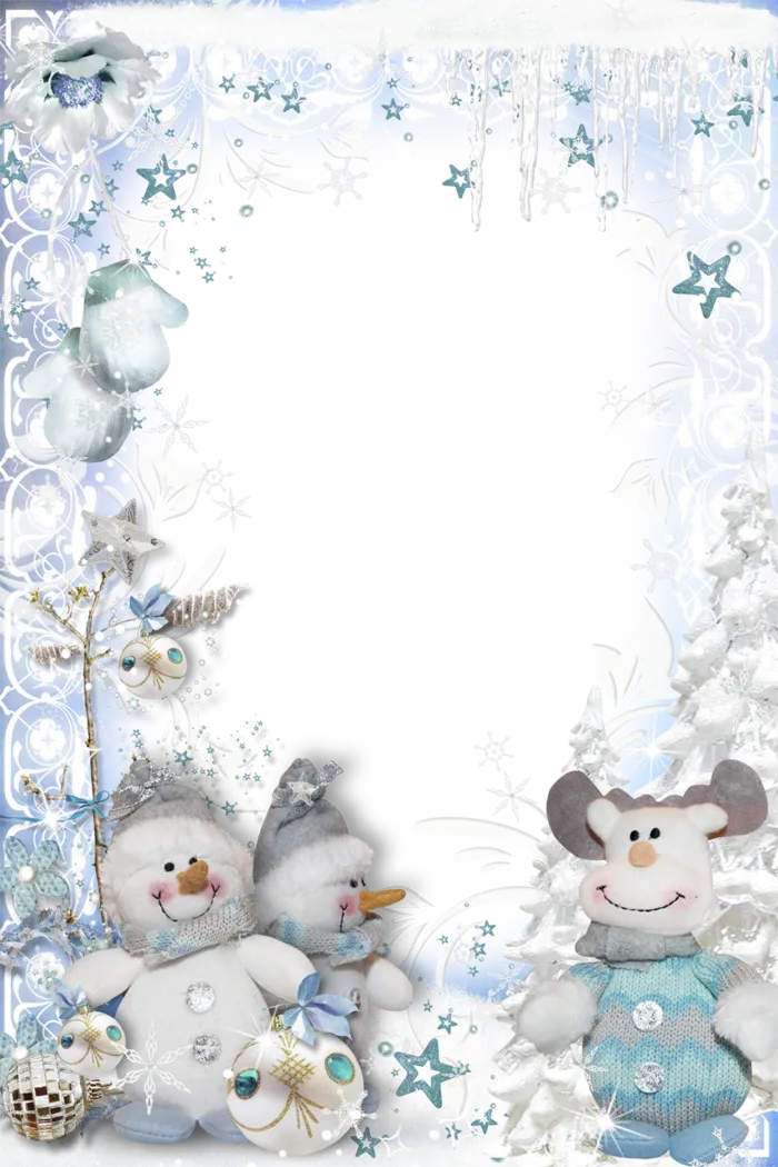 雪人主题边框