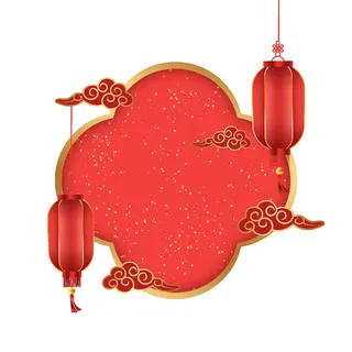 设计灯笼框装饰新年