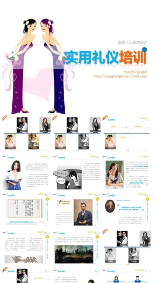 企业员工入职培训精美ppt模板 预览图